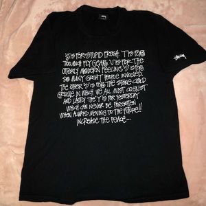 Fall 2018 Stussy campaign acronym tee.